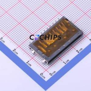 XKSD-1250-1 SD Card / Memory Card Connector SMD Connector Plug-In Type Standard SD Card Card Holder 2.8mm - Product Image 1