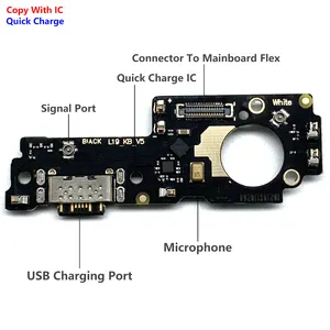 Connecteur de port de charge en gros pour Redmi Note 11E Port de charge câble flexible pièces de rechange pour téléphone portable pièces de réparation de broche de chargeur