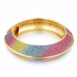 Braccialetti con perline in oro rosa multicolore placcato oro placcato alla moda braccialetti per lettiera - Product Image 2