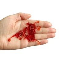Nouveau lot de 20 leurres souples en plastique à queue en T de 3,5 cm/0,35 g pour la pêche au long-cast, idéal pour la pêche en mer au bar, à la truite et au marlin depuis un bateau.
