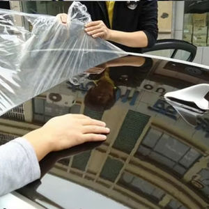 <span class=keywords><strong>Vinilo</strong></span> PET PPF Gloss Dark Black Adhesive Lamination Film Roll Foil Car Top Roof Wrapping Folie Pegatinas Revestimiento - Product Image 1