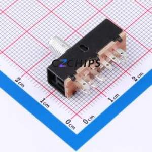 SS-23F02-G070 Slide Switch Through hole Component (THT)-6P,24x8mm Switch Double Pole Three Throw Screwdriver Slot PC Pin 24mm - Product Image 2