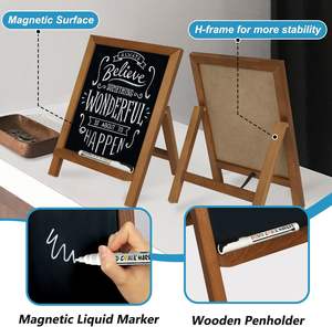 Panneau en ardoise encadrée en bois pour la décoration de cuisine, bar, mariage, citation sur le <span class=keywords><strong>vin</strong></span>, art mural, décoration intérieure écologique, <span class=keywords><strong>restaurant</strong></span> - Product Image 3