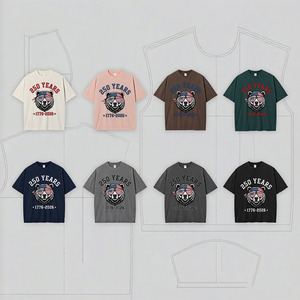 T-shirt personnalisé avec motif ours 250 ans, style vintage patriotique, Jour de l'Indépendance des États-Unis 1776-2026, en coton unisexe pour hommes et femmes - Product Image 3