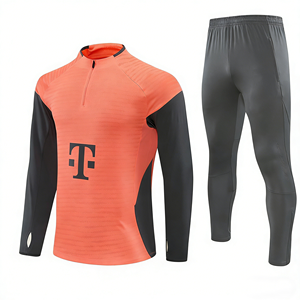 ชุดฟุตบอลฤดูใบไม้ร่วง-ฤดูหนาว 25/26 มิวนิก ชุดฝึกซ้อมแบบซิปครึ่งตัว แขนยาว ระบายอากาศได้ดี ชุดกีฬา ชุดฟุตบอล - Product Image 2