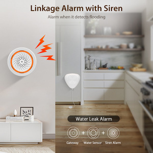Détecteur <span class=keywords><strong>de</strong></span> fuite d'eau intelligent KONLEN ABS, <span class=keywords><strong>capteur</strong></span> Zigbee Tuya, application Smart Life, alarme 85 dB, système <span class=keywords><strong>de</strong></span> sécurité domestique, cuisine - Product Image 5
