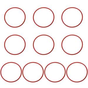 10 pezzi O-ring in Silicone rosso, 2-3/4 "ID 3" OD 1/8 "di spessore, durometro 70A, - Product Image 2