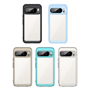 Funda Transparente para <span class=keywords><strong>Pixel</strong></span> 10 Pro XL, 2 en 1, TPU Suave, Gel, Parachoques, Parte Trasera Rígida de Acrílico, Funda para Teléfono Móvil para Google <span class=keywords><strong>Pixel</strong></span> 10 Pro XL - Product Image 1