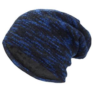 Personnalisé Slouch Slouchy fausse fourrure Jacquard polaire doublé <span class=keywords><strong>homme</strong></span> hommes hommes personnalisé hiver casquette chapeau bonnet bonnets pour été hiver - Product Image 3