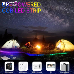 Usb RGB COB thông minh <span class=keywords><strong>LED</strong></span> Strip Lights 4.92ft <span class=keywords><strong>Color</strong></span> Changing điều khiển từ xa cho 6000K DC24V Điện áp đầu vào 3-năm bảo hành - Product Image 6