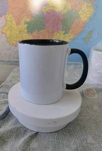Tazza da Caffè in Ceramica 11Oz con Vassoio, Personalizzabile con Sublimazione Interna Colorata, Stile Americano - Product Image 4