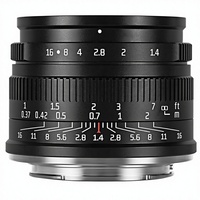 Objectif fixe à mise au point manuelle 7artisans 35 mm F1.4 Mark II APS-C à grande ouverture pour appareils photo hybrides à monture E (A6500/A6300/etc.) Fabriqué