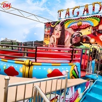 Manège Tagada Disco : Attraction de fête foraine à système hydraulique pour zone de divertissement de centre commercial