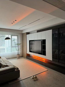 3D ฝรั่งเศสจำลองไฟอเมริกันสมัยกลางสมัยใหม่ตกแต่งแบบสแกนดิเนเวียมีเตาผิงใช้งานได้หลากหลายห้องนั่งเล่น - Product Image 2