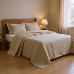 Juego de Cubrecama Reversible Color Caqui, Elegante Cubrecama 100% Poliéster para Comodidad y Estilo - Product Image 2