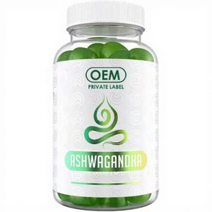 KSM 66 Ashwagandha gummies ช่วยในการนอนหลับสารสกัดจากรากลูกกวาดเพื่อบรรเทาความเครียดภูมิคุ้มกันฉลากส่วนตัวปราศจากเจลาติน60กูมมี่ - Product Image 1