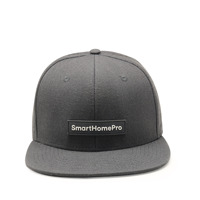 Gorra de Béisbol Personalizada con Parche de PVC, Visera Plana, Cierre a Presión, Perforada con Láser, Transpirable, Estructurada de 6 Paneles, Venta al Por Mayor OEM