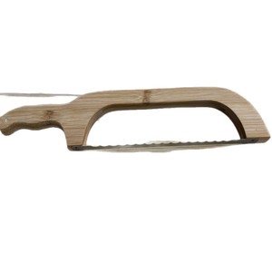 Cuchillo para pan de madera con hoja dentada de 8-9.9 pulgadas, herramienta de cocina de acero inoxidable para cortar pan - Product Image 5