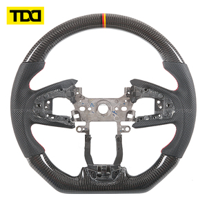 Volant en fibre de carbone véritable TDD compatible avec Honda Civic Fk8 Fk7 Type R toutes années, personnalisable - Product Image 3