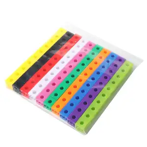 Thủ Công Toán Học Manipulatives Liên Kết Khối Xây Dựng Mềm 2Cm 100 Miếng Nhựa Xây Dựng Khối