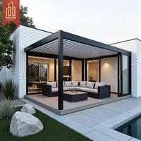 Persienne motorisée Abri étanche Jardin Patio Deck Décoration extérieure Abri technique Pergola