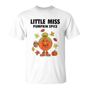 Camiseta Little Miss Pumpkin Spice para Niños, Diseño Lindo de Otoño y Acción de Gracias - Product Image 1