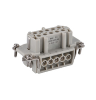 Connecteur de fil de contact en alliage d'argent, 500V, 16A, en aluminium, robuste, femelle, 10P, VGA, IP65, ensemble complet HE-010