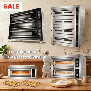 Four à boulangerie professionnel <span class=keywords><strong>libanais</strong></span> 110 V à gaz, grande capacité, triple, électronique numérique, pour boulangerie et pizza - Product Image 2