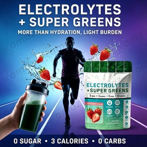 Poudre alimentaire détoxifiante naturelle Super Greens Amaz OEM, <span class=keywords><strong>sans</strong></span> OGM, sachets de poudre d'électrolytes Supergreen - Product Image 5