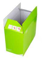 Boîte d'affichage en papier kraft ondulé rectangulaire recyclable personnalisée avec impression flexographique pour étagère de supermarché, papier essuie-tout