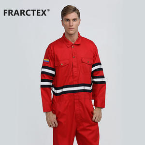 Vêtements de sécurité pour mines OEM vêtements de travail ignifuges uniformes industriels <span class=keywords><strong>salopette</strong></span> <span class=keywords><strong>rouge</strong></span> pour hommes - Product Image 2