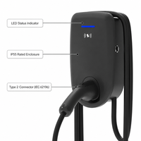 Nouvelle station de recharge pour véhicules électriques 7 kW 32 A CA, murale, type 2, pour parking domestique, IP55, certifiée CE