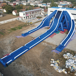 Toboggan aquatique en gros en PVC personnalisé gratuit avec boule de Wipeout gonflable pour piscine - Product Image 1