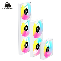 Ventilador de Refrigeración AntarcChill Factory de 120 mm, Alto Flujo de Aire, Bajo Ruido, PWM, Rodamiento Hidráulico, Silencioso, para Caja de PC