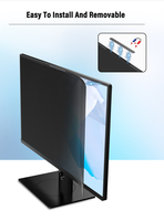 Filtre de confidentialité PLK 21,5 pouces ultra-fin 2.5D en PET, anti-reflet, anti-espionnage, protection HD transparente, anti-graisse, résistant aux salissures pour tablette/PC