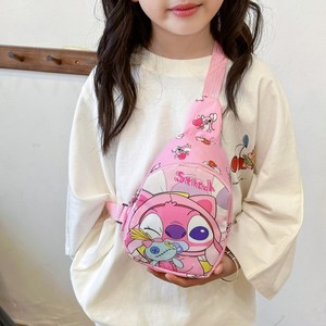 Cute Lilo & Stitched Kids Chest Bag Cartoon <b>Stitch</b> Angel Crossbody Sling Bag Girls Mini Casual Shoulder Bag <b>Gift</b> - Product Image 3