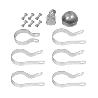 Precio de fábrica, accesorios de valla de eslabones de cadena galvanizados por inmersión en caliente, Hardware de valla deportiva y de granja, puertas de entrada, piezas de montaje