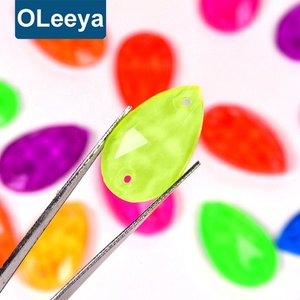 OLeeya Factory Vente Chaude Strass en Verre 3A Néon Fluorescent à Coudre pour Costume de Danse - Product Image 6