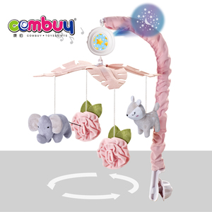 Jouets de chevet rotatifs pour bébé avec projection musicale, animaux en peluche et télécommande - Product Image 3