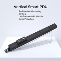 PDU Vertical de 19 Pulgadas y 1.5U, Administrado por Web, 8 Tomas Universales, Reinicio Remoto en Tiempo Real, Unidad de Distribución de Energía Inteligente