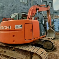 Mini-excavatrice haute performance Hitachi ZX135US 13 tonnes, machine d'excavation Hitachi d'origine, excavatrices d'occasion à vendre