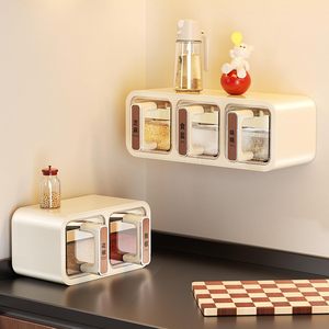 Caja de Almacenamiento de Especias para Colgar en la Pared de la Cocina, Recipiente Sellado para Sal y Especias, para Almacenamiento y Contención de Alimentos - Product Image 3