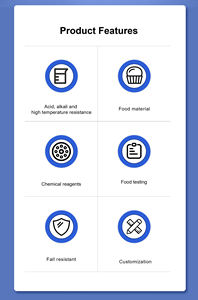 Garrafa plástica quadrada de 1 litro para produtos químicos atacado do reagente de laboratório HDPE pesticida - Product Image 6