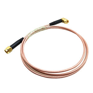 Cable Coaxial RF RG316 SMA Macho a SMA Macho en Ángulo Recto de 1 Metro - Product Image 1