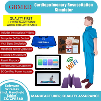 Mannequin de formation RCR sans fil pour tout le corps avec logiciel d'ordinateur portable de 8 pouces inclus Produit de science médicale