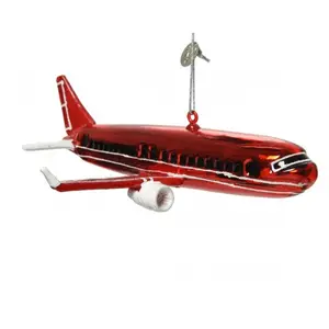 Christmas Decorations Christmas Presents Children's Toys Party Decorations Red Model Plane Carrying The Christmas Tree Pendant