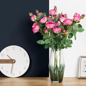 SZ0422 <span class=keywords><strong>Vaso</strong></span> 75CM con Fiori Artificiali, Rose di Seta a Stelo Lungo per Decorazioni Fai-da-Te e Feste - Product Image 6