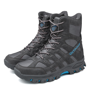 HBB0109 Nouvelles bottes tactiques pour homme, pour escalade, trekking, chasse en plein air, noir, vert, gris avec des couleurs de garniture haute visibilité - Product Image 3