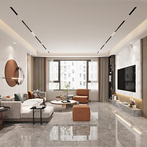 Projecteurs encastrés LED S20 modernes en aluminium de haute qualité, 15W, à intensité variable, pour hôtel, bureau, <span class=keywords><strong>résidence</strong></span>, L450xW22xH45mm, angle de faisceau 120° - Product Image 1