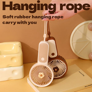 Dd8134i Dễ Thương Hoa có thể gập lại quạt cầm tay có thể sạc lại di động Mini Fan nhà máy bán buôn Quạt nhỏ với dây buộc - Product Image 4